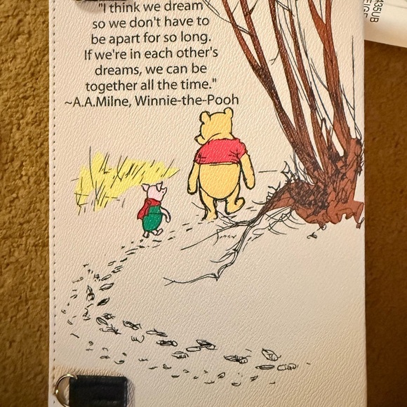 Winnie-the-Pooh Illustrated Book Cover Clutch Bag